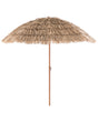 Garden Market Parasol Natural Polyester Fabric Steel Pole   1.75 m Stylish Modern Beliani