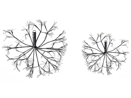 Garden LED Decoration Black Indoor Outdoor 2 Mistletoe Seasonal Accessory Home Dcor with Lights Beliani