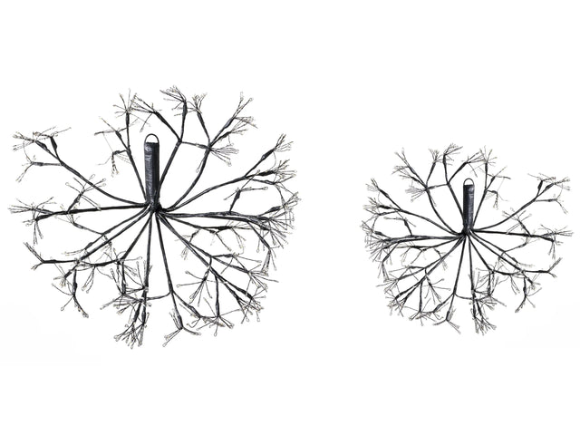 Garden LED Decoration Black Indoor Outdoor 2 Mistletoe Seasonal Accessory Home Dcor with Lights Beliani