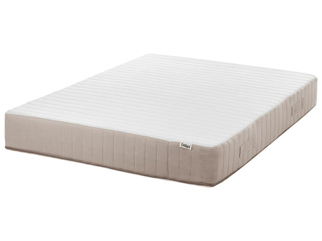 Pocket Sprung Mattress EU Small Double Size with Handles Latex Filling Removable Cover 4ft Firm Modern Design Quilted Beliani