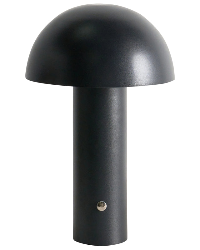Table Lamp Black LED Wireless Iron Indoor Outdoor Mushroom Modern Beliani