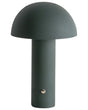 Table Lamp Dark Green LED Wireless Iron Indoor Outdoor Mushroom Modern Beliani
