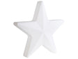 Outdoor LED Floor Lamp White Synthetic Material RGB Lights IP54 Star Shape Modern Design Decorative Garden Accessories Beliani