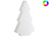 Outdoor LED Floor Lamp White Synthetic Material RGB Lights IP54 Christmas Tree Shape Modern Design Decorative Garden Accessories Beliani