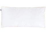 Bed Pillow Triple Compartment  White Duck Feather and Down 40 x 80 cm Premium Cotton Casing Down Surround Pillow Beliani