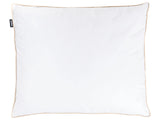 Bed Pillow Triple Compartment  White Duck Feather and Down 50 x 60 cm  Premium Cotton Casing Down Surround Pillow Beliani