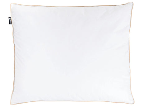 Bed Pillow Triple Compartment  White Duck Feather and Down 50 x 60 cm  Premium Cotton Casing Down Surround Pillow Beliani