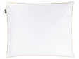 Low Bed Pillow Triple Compartment  White Duck Feather and Down 50 x 60 cm Premium Cotton Casing Down Surround Pillow Beliani