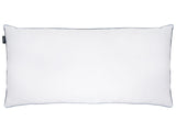 High Bed Pillow Triple Compartment  White Duck Feather and Down 40 x 80 cm Premium Cotton Casing Down Surround Pillow Beliani