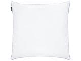 Low Bed Pillow Triple Compartment  White Duck Feather and Down 80 x 80 cm Premium Cotton Casing Down Surround Pillow Beliani
