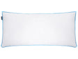 Bed Pillow White Duck Feather and Down 40 x 80 cm Premium Cotton Casing Natural Filling Beliani