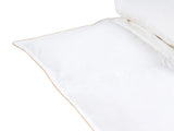 Medium Warm Duvet White Duck Feathers and Down 150 x 200 cm 8 TOG Luxury Natural Fill Spring Summer Beliani