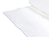 Light Warm Duvet White Duck Feathers and Down 150 x 200 cm 6 TOG Luxury Natural Fill Spring Summer Beliani