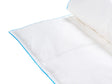 Light Warm Duvet White Duck Feathers and Down 150 x 200 cm 6 TOG Luxury Natural Fill Spring Summer Beliani