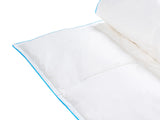 Light Warm Duvet White Duck Feathers and Down 220 x 240 cm 6 TOG Luxury Natural Fill Spring Summer Beliani