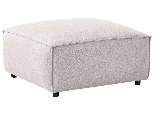 Ottoman Light Brown Fabric Living Room Modern Beliani