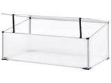 Garden Greenhouse Silver Polycarbonate Sheets Aluminum Frame UV Protection Beliani