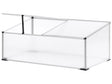 Garden Greenhouse Silver Polycarbonate Sheets Aluminum Frame UV Protection Beliani