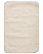 Bath Mat Off-White Microfibre 60 x 90 cm Non-Slip Backing Soft Rectangular Bathroom Accessories Beliani