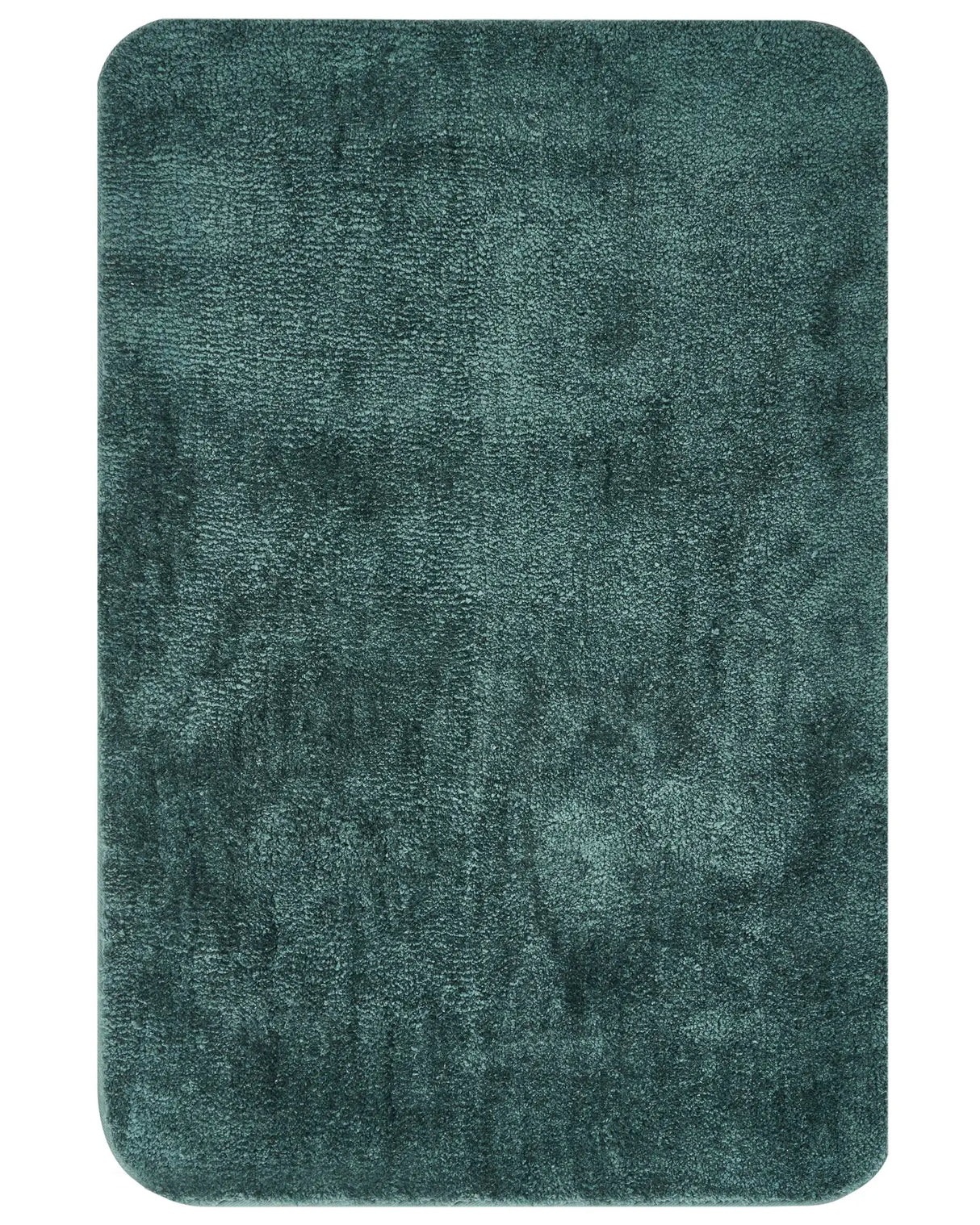 Bath Mat Dark Green Microfibre 60 x 90 cm Non-Slip Backing Soft Rectangular Bathroom Accessories Beliani
