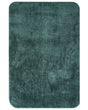Bath Mat Dark Green Microfibre 60 x 90 cm Non-Slip Backing Soft Rectangular Bathroom Accessories Beliani