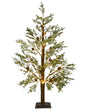 Artificial Christmas Tree Green Synthetic Material 150 cm LED Lights Outdoor &amp; Indoor Modern Style Holiday Decor Beliani