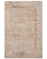 Bath Mat Light Brown Cotton 60 x 90 cm Rectangular Shape Solid Colour Fluffy Bath Rug Bathroom Accessories Modern Design Beliani