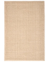 Bath Mat Beige Cotton 60 x 90 cm Rectangular Shape Bath Rug Bathroom Accessories Modern Design Beliani