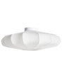 Pendant Lamp White Fabric Shade Fabric Iron Base Scandinavian Style Ambient Light Living Room Bedroom Beliani