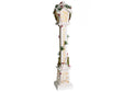 Christmas Decoration White Fir Wood LED Light Lantern Figurine Handmade Traditional Beliani