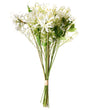Artificial Flower Bouquet White Decorative Faux Arrangement 38 cm Table Decoration Living Room Dining Room Beliani