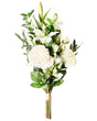 Artificial Flower Bouquet White Decorative Faux Arrangement 67 cm Table Decoration Living Room Dining Room Beliani