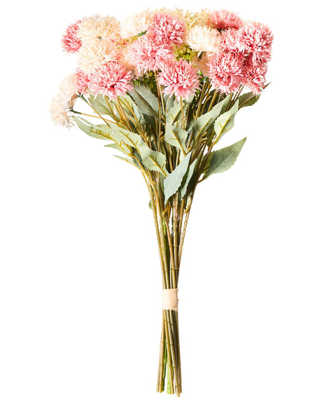Artificial Flower Bouquet Pink Decorative Faux Arrangement 60 cm Handmade Table Decoration Living Room Dining Room Beliani