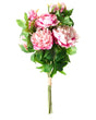 Artificial Flower Bouquet Pink Peonies Decorative Faux Arrangement 62 cm Handmade Table Decoration Living Room Dining Room Beliani