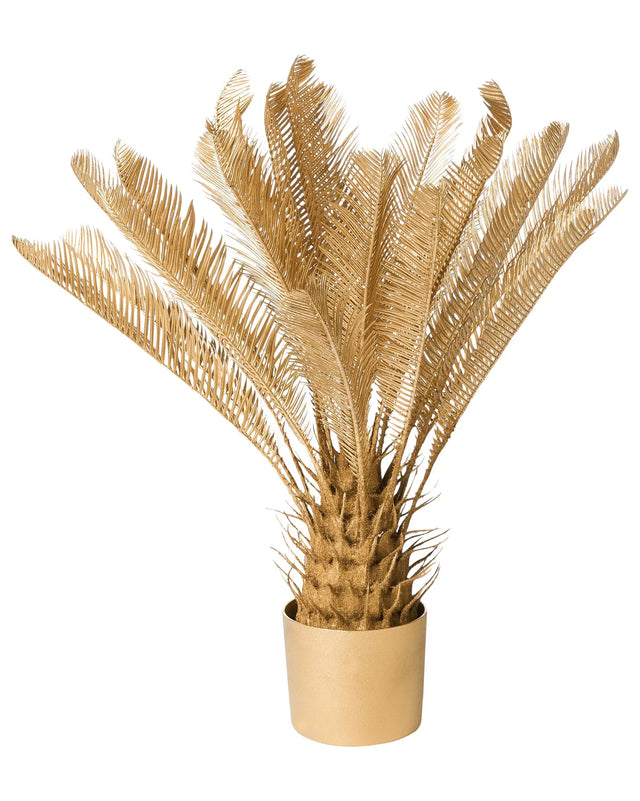 Artifical Potted Plant Gold Synthetic Material 70 cm Decorative Fake Plant Imitation Beliani