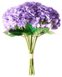 Artificial Flower Bouquet Violet Hydrangea Decorative Faux Arrangement 50 cm Handmade Table Decoration Living Room Dining Room Beliani