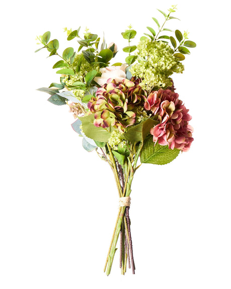 Artificial Flower Bouquet Pink Decorative Faux Arrangement 60 cm Handmade Table Decoration Living Room Dining Room Beliani