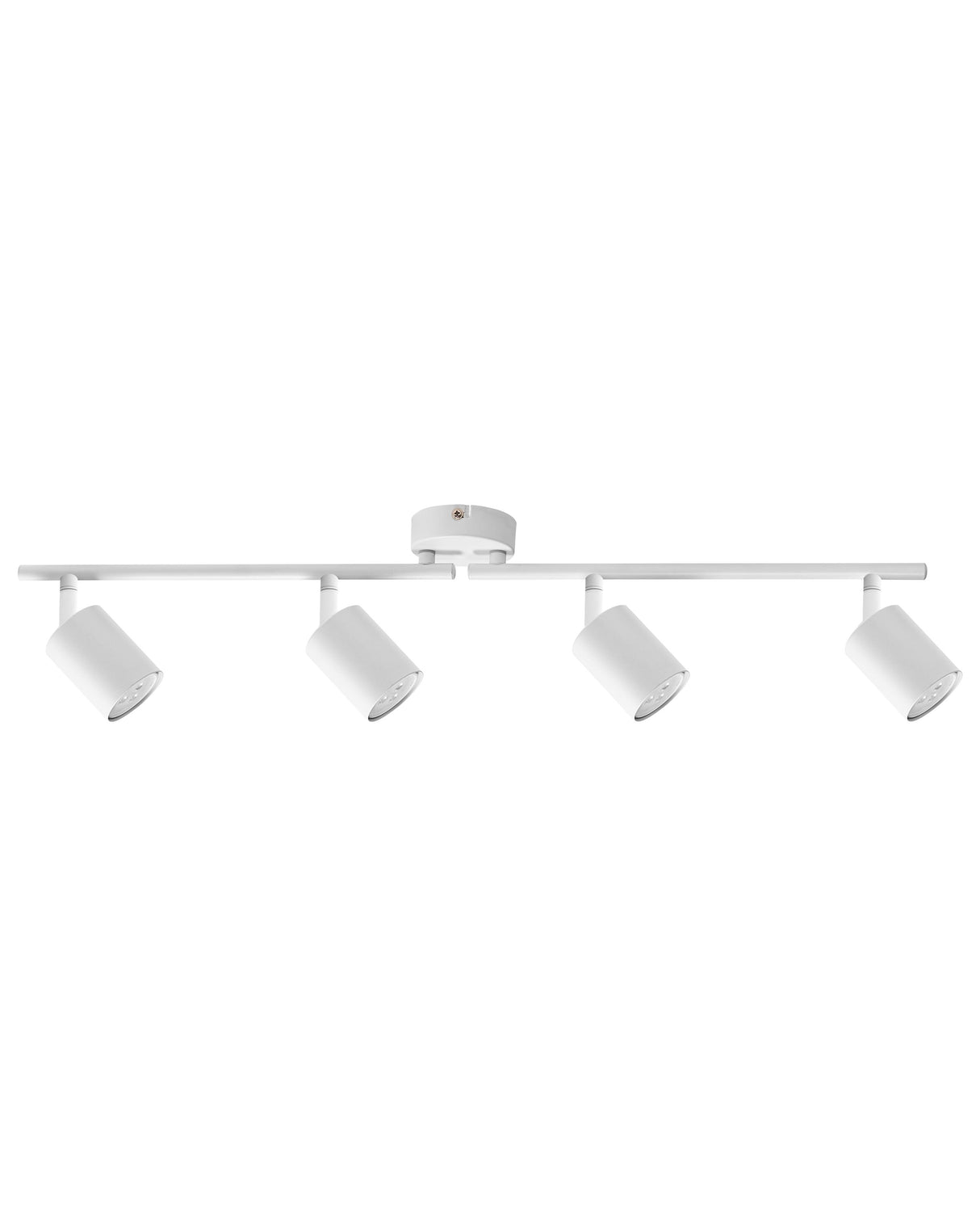 2 Light Spotlight White Metal Lampshade Industrial Style Beliani