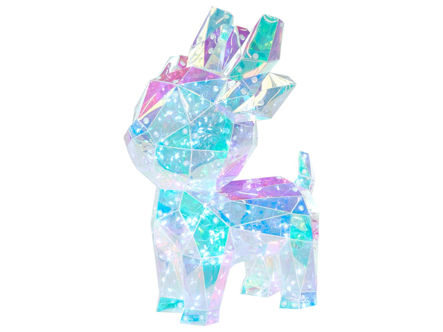 LED Decoration Multicolour PET Reindeer Seasonal Accessory Home Dcor with Lights Beliani