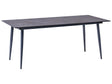 Garden Dining Table Grey HPL Top Dark Grey Aluminium Frame UV Water Rust Resistant Outdoor Patio Modern Style Beliani