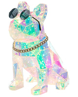LED Decoration Multicolour PET French Bulldog Seasonal Accessory Home Dcor with Lights Beliani