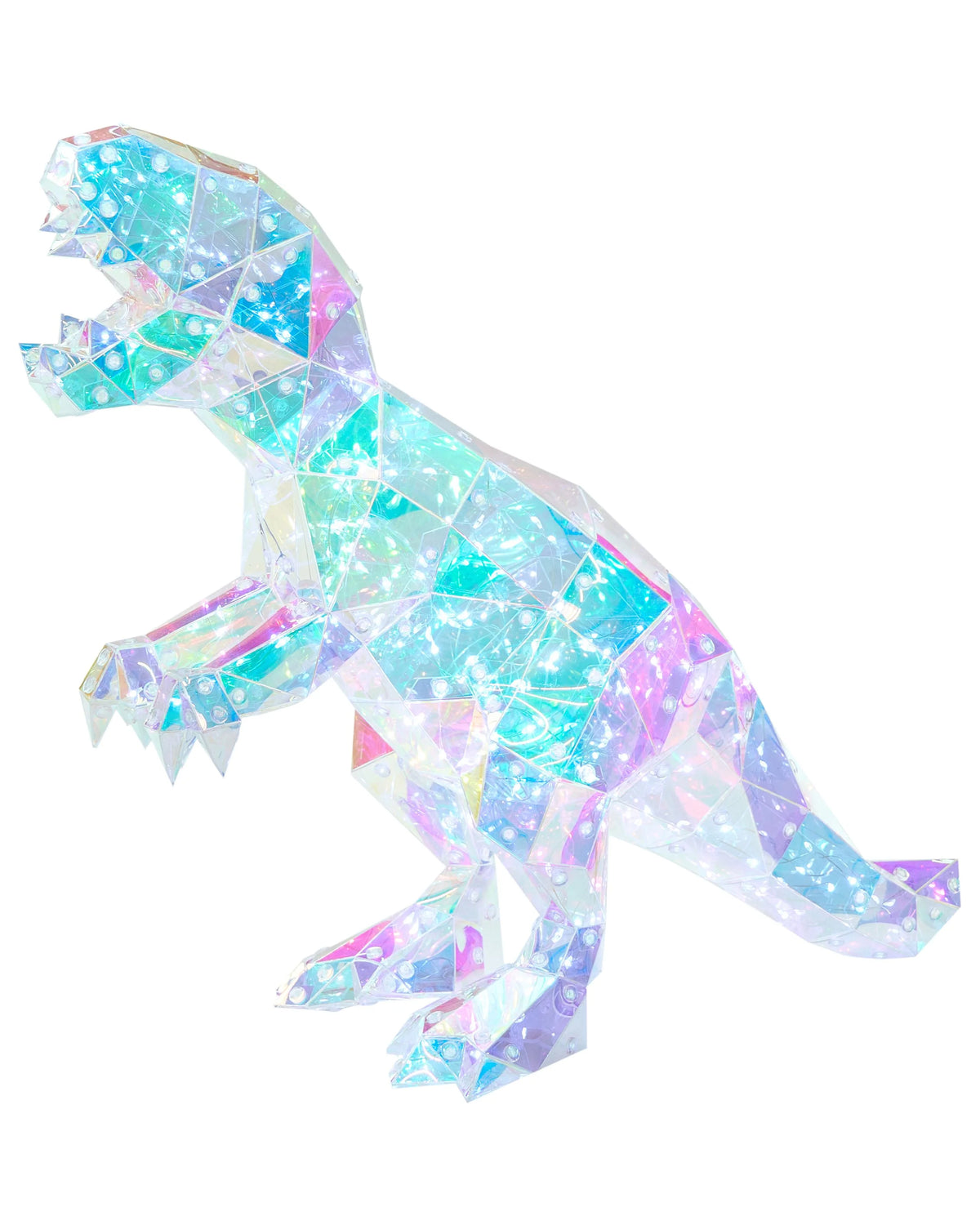 LED Decoration Multicolour PET T-Rex Dinosaur Seasonal Accessory Home Dcor with Lights Beliani