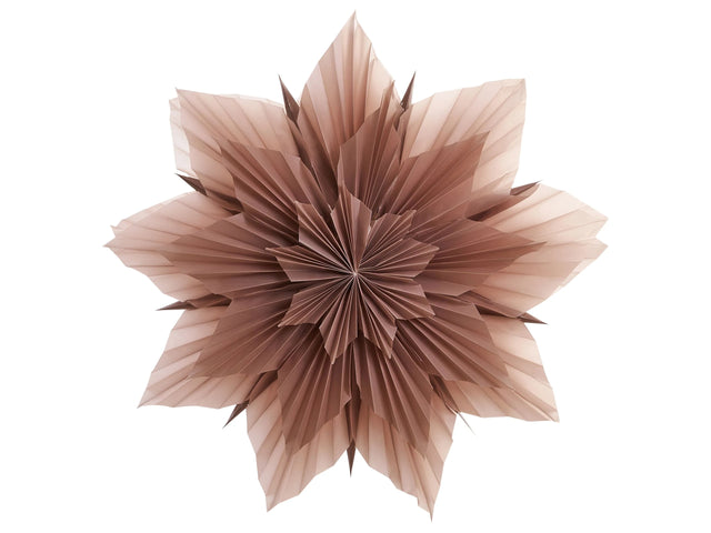 Hanging Decoration Star Pink Paper Shade Star Shaped Christmas Theme Decoration Beliani