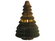 LED Christmas Tree Figurine Green Honeycomb Paper 3D Effect with LED Lights Origami Style Festive Motif Beliani