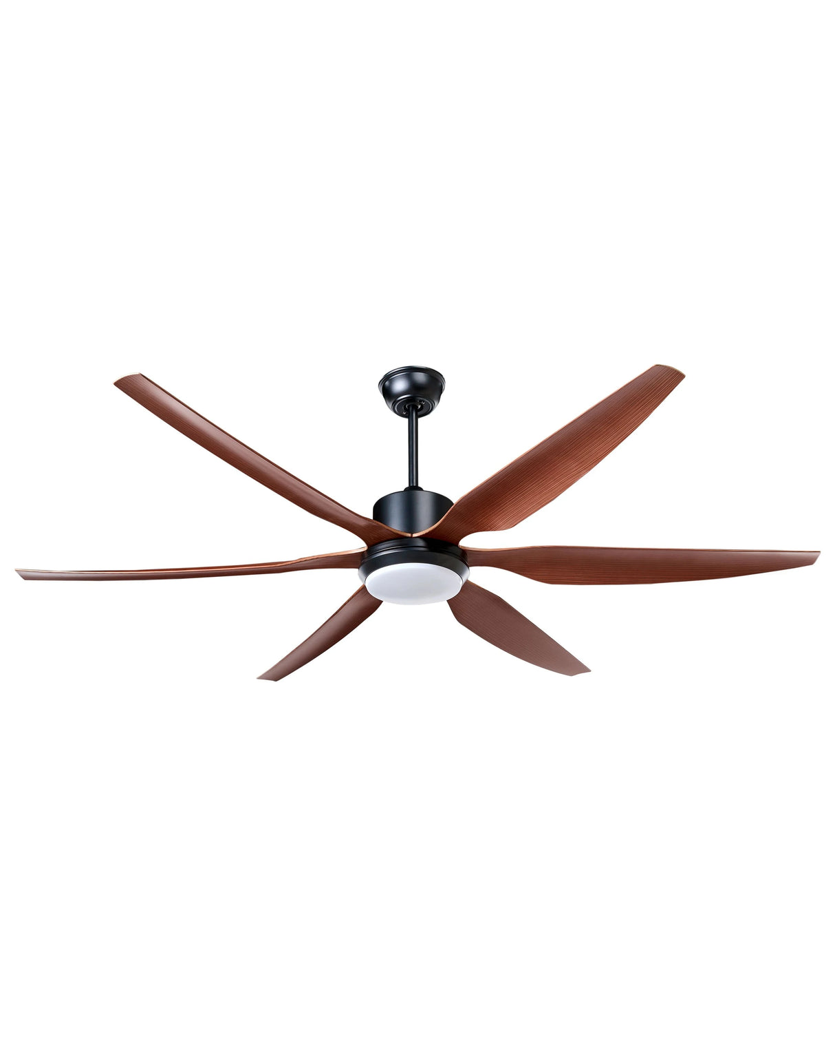 Ceiling Fan with Light Brown Synthetic Material Remote Control Modern Scandinavian Living Room Beliani