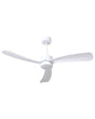 Ceiling Fan with Light White Synthetic Material Remote Control Modern Scandinavian Living Room Beliani