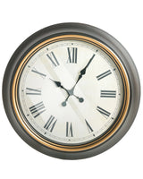 Wall Clock Black Synthetic Frame 63 cm Painted Finish Round Shape Classic Design Home Accessories Decor Living Room Bedroom Beliani