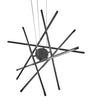 LED Pendant Lamp Black Metal Suspended Light Modern Design Accent Lighting Beliani