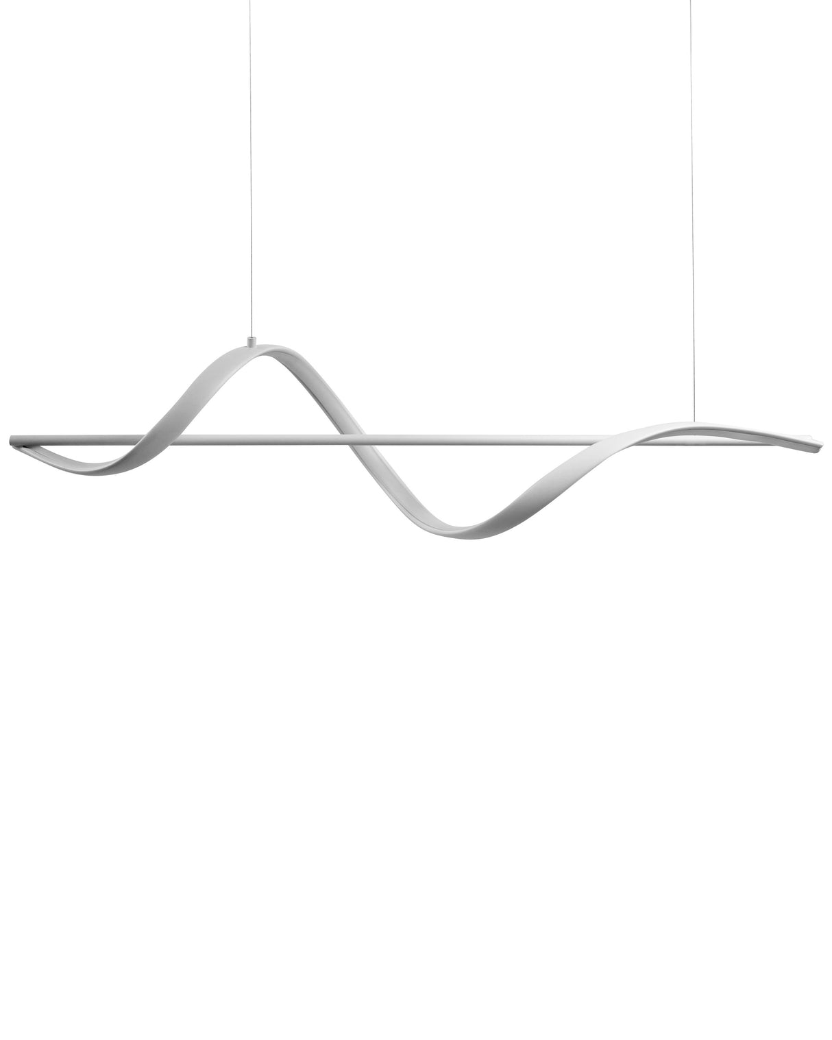 LED Pendant Lamp White Metal Suspended Light Modern Design Accent Lighting Beliani