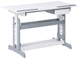 Manually Adjustable Desk White for Kids Children Adjustable Height and Tabletop Sit and Stand Homework Art Crafts Beliani